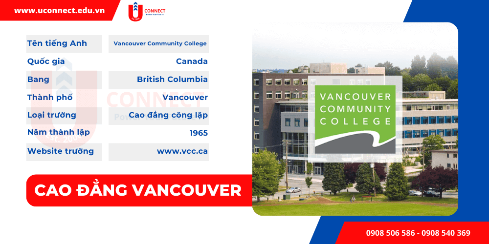 Cao đẳng cộng đồng Vancouver (VCC), bang British Columbia, Canada